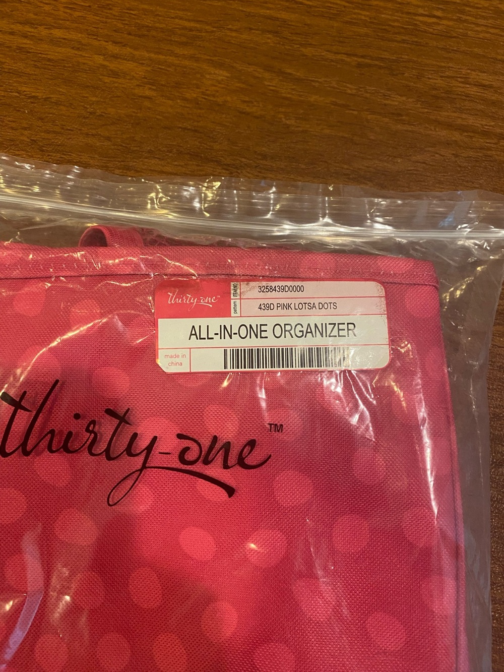 Thirty one all in one organizer pink Lotsa Dots